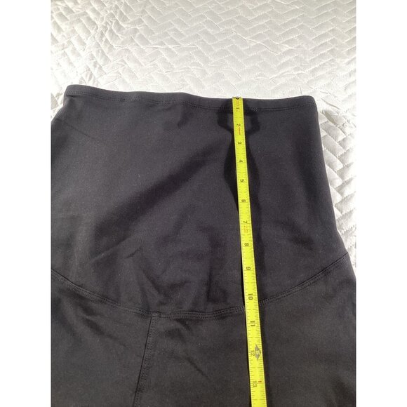 Black Maternity Leggings Medium High Waist Stretchy Polyester & Spandex NWOT - Picture 5 of 8